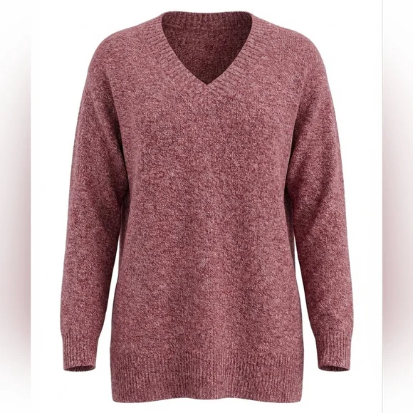 Athleta Mulberry Wool Cashmere Tunic Sweater. Size M - Picture 3 of 9